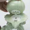 Automatic Lazy Tea Sets | Jade Porcelain Lotus Automatic Tea Set Chinese Tea Sets Automatic Lazy Tea Sets