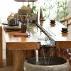 Chinese Tea Table | Chinese Pine Wood Running Water Tea Table Set With Fish Pond Chinese Tea Table Chinese Tea Table