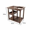 Chinese Tea Table | Solid Wood Chinese Gongfu Tea Table With Chairs Tea Tray & Table Chinese Tea Table