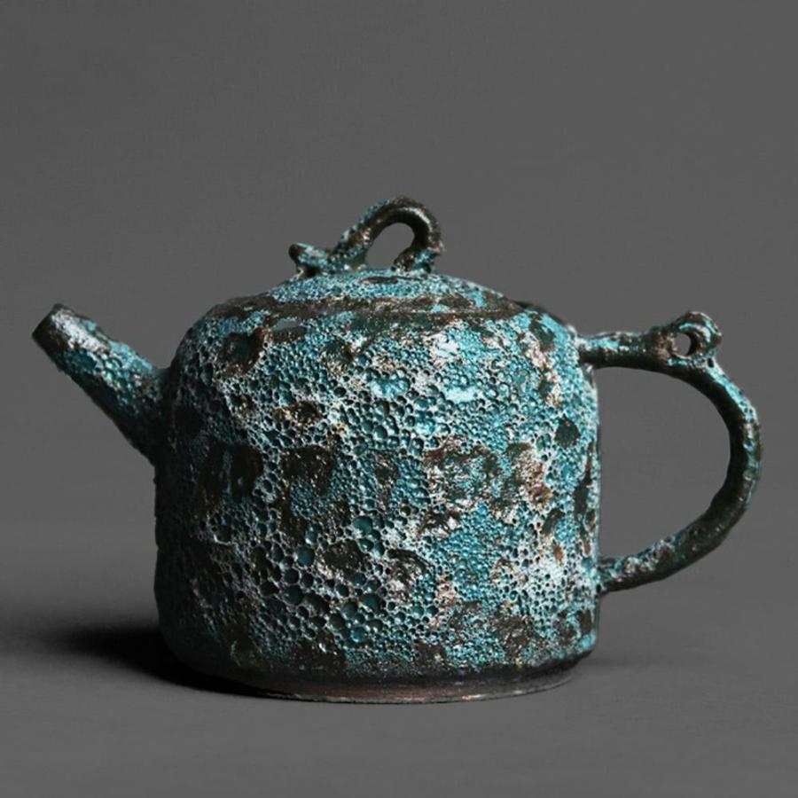 Chinese Teapots | Chinese Vintage Bronze Wormhole Teapot Chinese Teapots Chinese Teapots