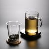 Glass Tea Cups | Glass Tea Cup With Mountain Infuser Glass Tea Cups Glass Tea Cups