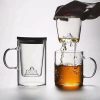 Glass Tea Cups | Glass Tea Cup With Mountain Infuser Glass Tea Cups Glass Tea Cups