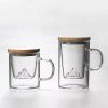 Glass Tea Cups | Glass Tea Cup With Mountain Infuser Glass Tea Cups Glass Tea Cups