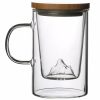 Glass Tea Cups | Glass Tea Cup With Mountain Infuser Glass Tea Cups Glass Tea Cups