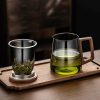 Glass Tea Cups | Office Glass Tea Cup With Infuser Glass Tea Cups Glass Tea Cups