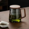 Glass Tea Cups | Office Glass Tea Cup With Infuser Glass Tea Cups Glass Tea Cups