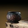 Gongfu Tea Cups | Black Pottery Relief Lotus Kung Fu Tea Cup Gongfu Tea Cups Gongfu Tea Cups