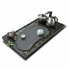 Gongfu Tea Tray | Black Stone Lotus Pond Tea Tray With Induction Cooker Gongfu Tea Tray Gongfu Tea Tray