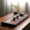 Gongfu Tea Tray | Heavy Bamboo Water Ripple Tea Tray Gongfu Tea Tray Gongfu Tea Tray