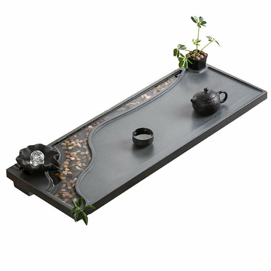 Gongfu Tea Tray | Zen Mist And Waterflow Black Stone Tea Tray Gongfu Tea Tray Gongfu Tea Tray