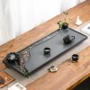 Gongfu Tea Tray | Zen Mist And Waterflow Black Stone Tea Tray Gongfu Tea Tray Gongfu Tea Tray