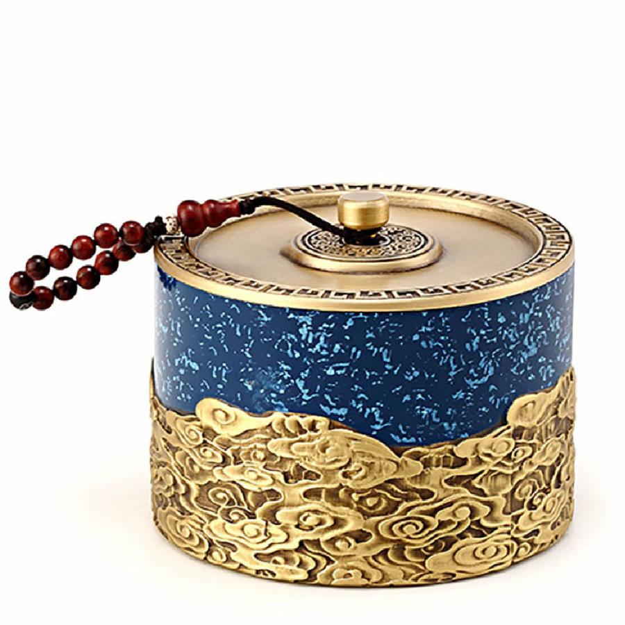 Tea Caddy | Auspicious Clouds Copper Tea Caddy Tea Accessories Tea Caddy