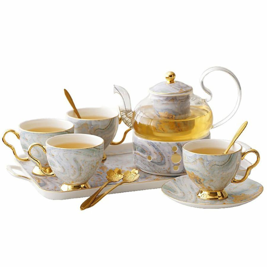 Vintage Tea Sets | Golden Beach English Tea Set Tea Sets Vintage Tea Sets