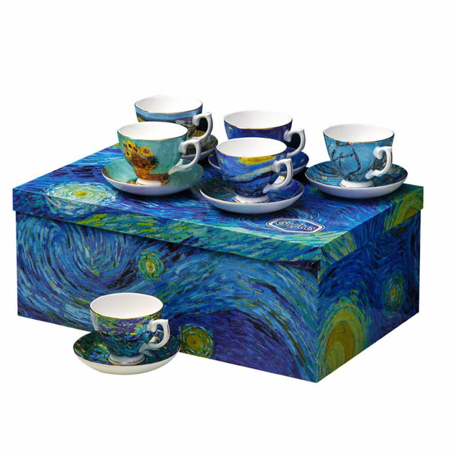 Vintage Tea Sets | Van Gogh Coffee Mug Set(Set of 6) Tea Sets Vintage Tea Sets