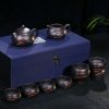 Yixing Tea Sets | Yixing Black Clay Peach Xi Shi Tea Set Tea Sets Yixing Tea Sets