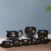 Yixing Tea Sets | Yixing Black Clay Peach Xi Shi Tea Set Tea Sets Yixing Tea Sets