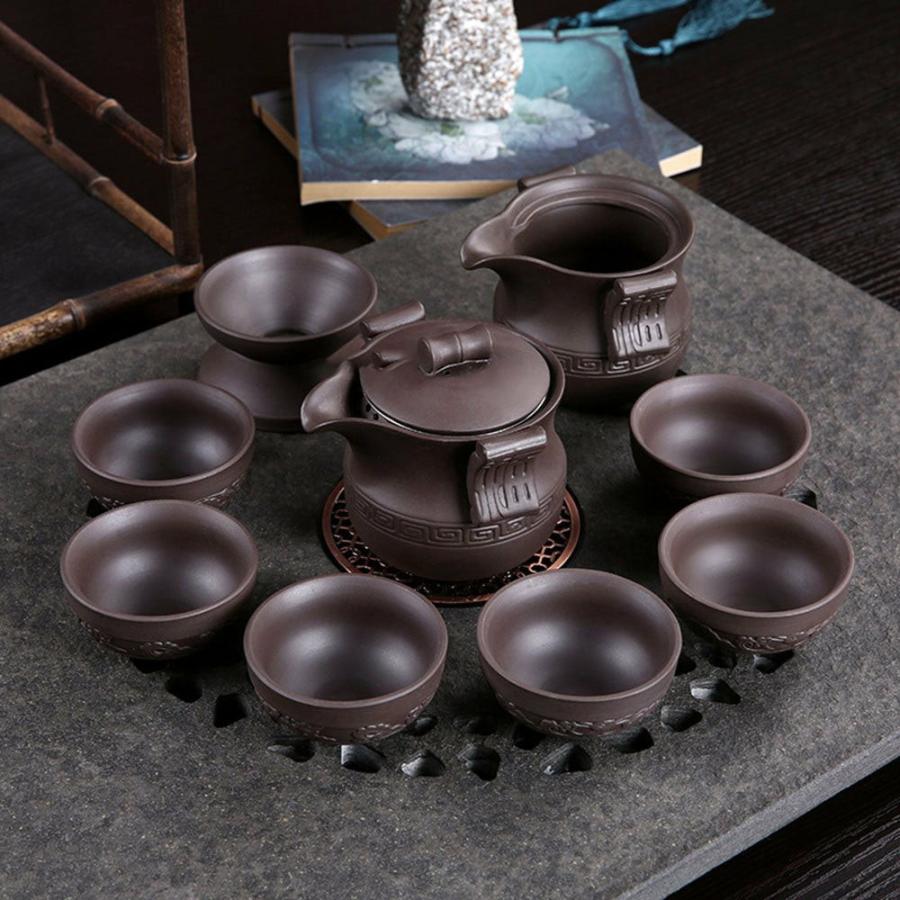 Yixing Tea Sets | Yixing Purple Clay Pi Xiu Tea Set Tea Sets Yixing Tea Sets