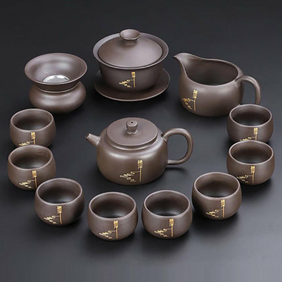 Yixing Tea Sets | Yixing Purple Clay Zen Tea Set Tea Sets Yixing Tea Sets