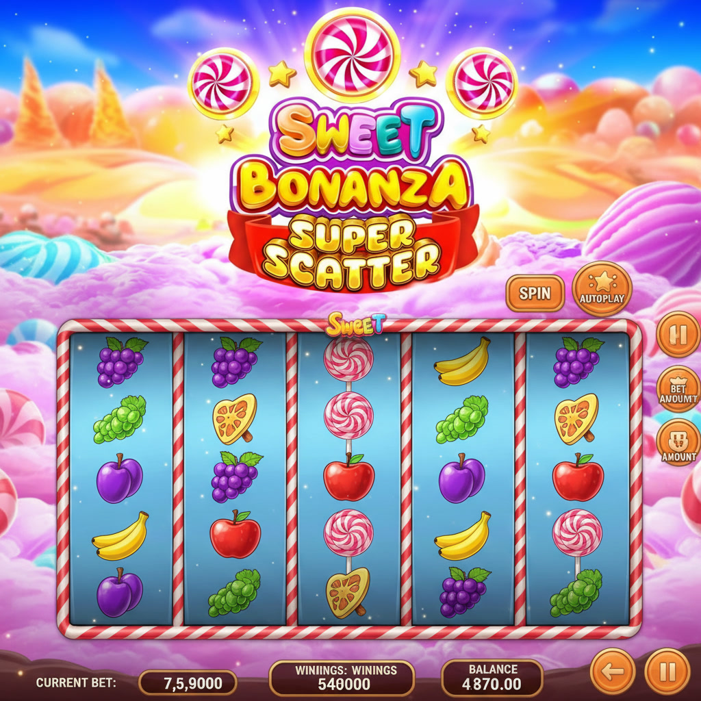 Fitur Free Spin Slot Sweet Bonanza